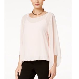 Alfani Angel-Sleeve Blouson Top